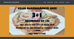 Desktop Screenshot of penzionhajenka.com